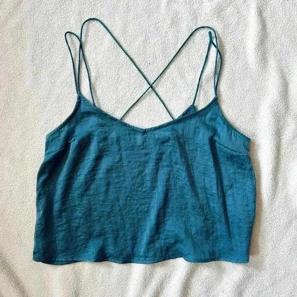 Aeropostale Satin Cami Tank Top